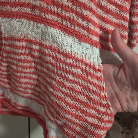 Roxy Orange and white striped long sleeve - Picture 3 of 4